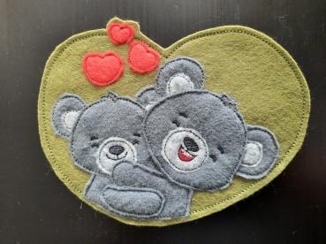 Preview: Doodle - Applikationsdatei Bärenmama mit Kind