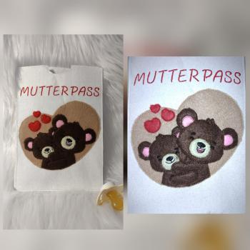 Preview: Doodle - Applikationsdatei Bärenmama mit Kind