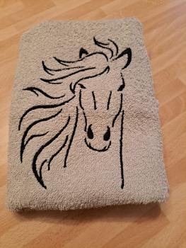 Vollstickdatei Pferdekopf