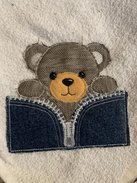 Doodle Applikationsdatei Teddy mit Reissverschluss