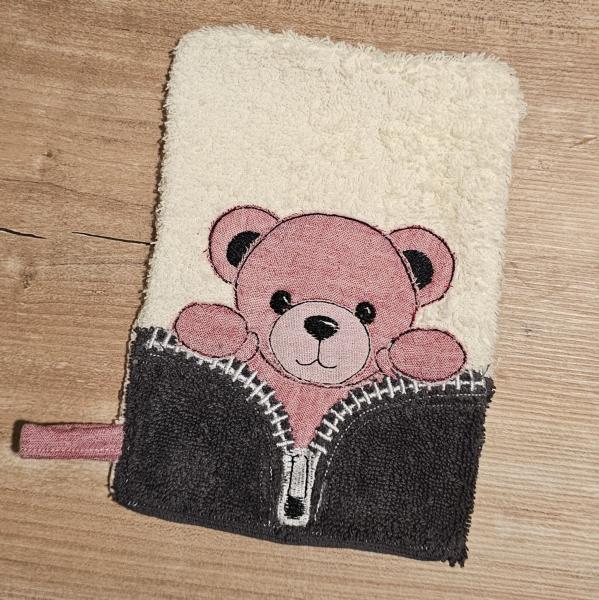 Doodle Applikationsdatei Teddy mit Reissverschluss