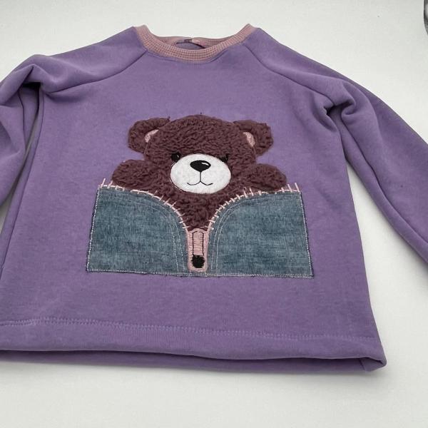 Doodle Applikationsdatei Teddy mit Reissverschluss